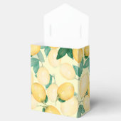 水彩レモンと葉 フェイバーボックス (オープン)