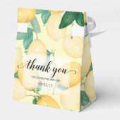 水彩レモンと葉 フェイバーボックス (裏面サイド)