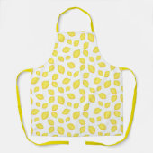 水彩レモンのパターン2 エプロン (正面)