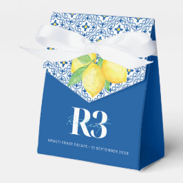 水彩レモンのメディテレーニアンタイルロゴ フェイバーボックス