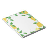 水彩レモンのメモ帳 ノートパッド (アングル)