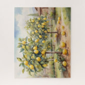 水彩レモンの木 ジグソーパズル (縦)