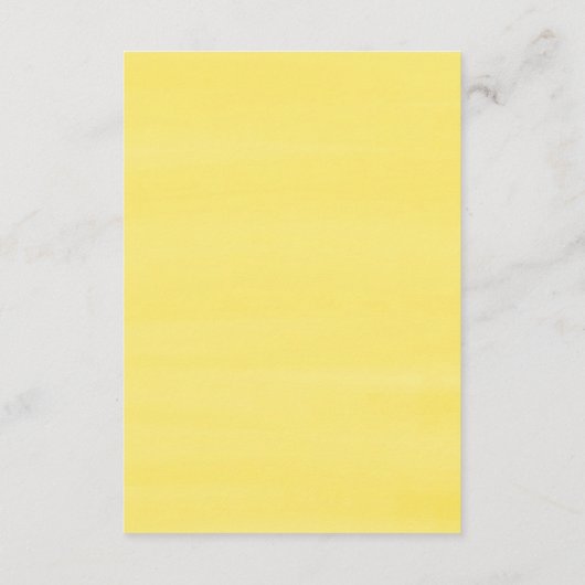 水彩レモンの緑お母さんの年齢 エンクロージャーカード (裏面)