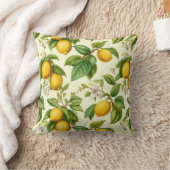 水彩レモンアンドレ離れンツ装飾用クッション クッション (ブランケット)