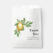 水彩レモンイエローシトラス素朴ズ結婚 フェイバーバッグ (正面)