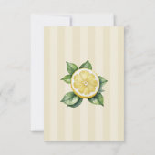 水彩レモンイエローシトラス素朴ズ結婚 出欠カード (裏面)
