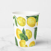 水彩レモンウェディング | サマーガーデンシトラス 紙コップ (右)
