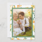 水彩レモンガーデンイエロー結婚式招待状 招待状 (裏面)