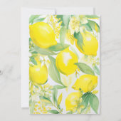 水彩レモンガーデンバースデーパーティー 招待状 (裏面)