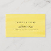 水彩レモングリーンリーガーランド素朴 名刺 (裏面)