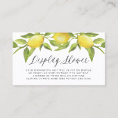 水彩レモングリーン表示シャワーカード 名刺 (正面)
