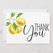 水彩レモンサンキューカード サンキューカード (正面)