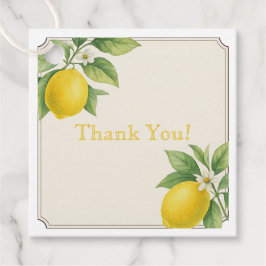 水彩レモンサンキューユユーメッセージカード フェイバータグ