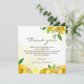 水彩レモンサンキュー サンキューカード (スタンド正面)