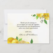 水彩レモンサンキュー サンキューカード (裏面)