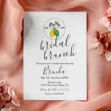 水彩レモンシッコ リモンチェッロ ライム レモン ブライダルシャワー インビテ