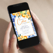 水彩レモンシトラス ファースト バースデー 招待状