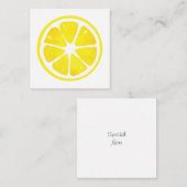 水彩レモンスライスノートカード ノートカード (正面/裏面)