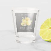 水彩レモンズ結婚リモンチェロブラック ショットグラス (裏面)