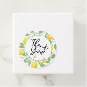 水彩レモンツリー🍋ジェンダーニュートラル赤ちゃんシャワー フェイバータグ (インサイチュ)