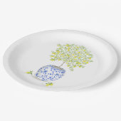 水彩レモンツリー ペーパープレート (アングル)