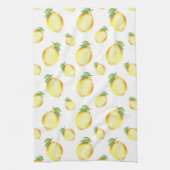 水彩レモンパターン キッチンタオル (縦)