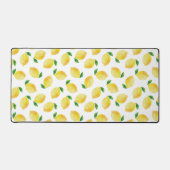 水彩レモンパターン デスクマット (正面)