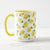 水彩レモンパターン マグカップ (左)