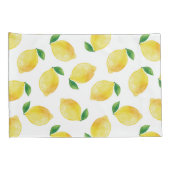 水彩レモンパターン 枕カバー (裏面-右)