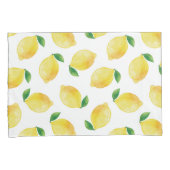 水彩レモンパターン 枕カバー (正面右)