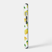 水彩レモンパターン iPhone 15ケース (左側面)