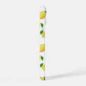 水彩レモンパターン iPhone 15ケース (右側面)