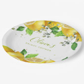 水彩レモンパーティー紙皿 ペーパープレート (アングル)
