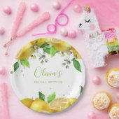 水彩レモンパーティー ペーパープレート (パーティー)