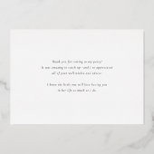 水彩レモンフラズフレームサンキューカード 箔招待状 (裏面)