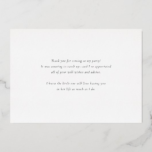 水彩レモンフラズフレームサンキューカード 箔招待状 (裏面)