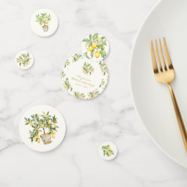 水彩レモンフローラ紙吹雪 コンフェッティ