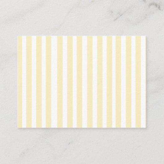 水彩レモンブライダルシャワーディスプレイシャワー エンクロージャーカード (裏面)