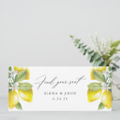 水彩レモンブロッサムぶら下がったのシートチャートサイン (スタンド正面)