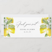 水彩レモンブロッサムぶら下がったのシートチャートサイン (正面)