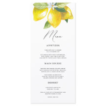 水彩レモンメニ地中海のュー