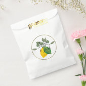 水彩レモンライムリモンシロフェイク金ゴールド結婚ズ フェイバーバッグ (封をした状態)