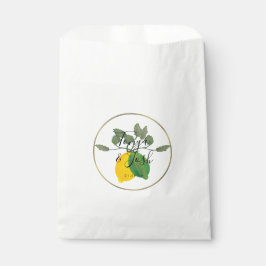 水彩レモンライムリモンシロフェイク金ゴールド結婚ズ フェイバーバッグ