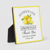 水彩レモンリモンチェ結婚ロズ フォトプラーク (正面)