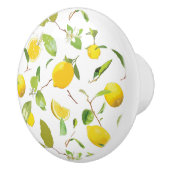 水彩レモンレモ葉ン2 セラミックノブ (右)