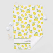 水彩レモン模様 ゴルフタオル (インサイチュ)