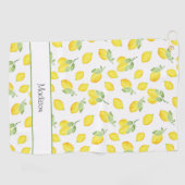 水彩レモン模様 ゴルフタオル (横)