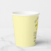 水彩レモン結婚ズのリモンチェロありがとう 紙コップ (右)