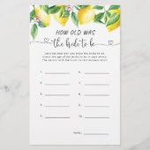 水彩レモン花嫁の年齢 (正面)