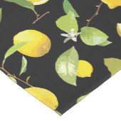 水彩レモン葉と ミディアムテーブルランナー (コーナー)